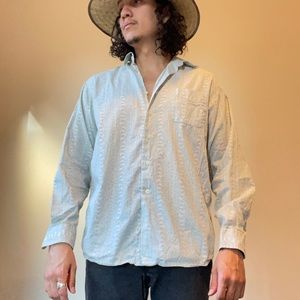 Light blue Floral shirt